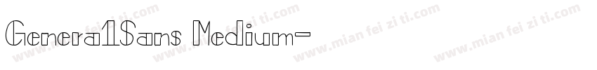 Genera1Sans Medium字体转换